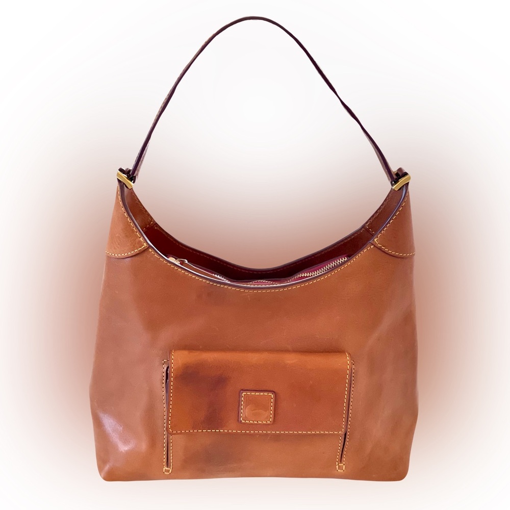 Dooney & Bourke Florentine Small Hobo - Italian Saffiano Leather - Natural